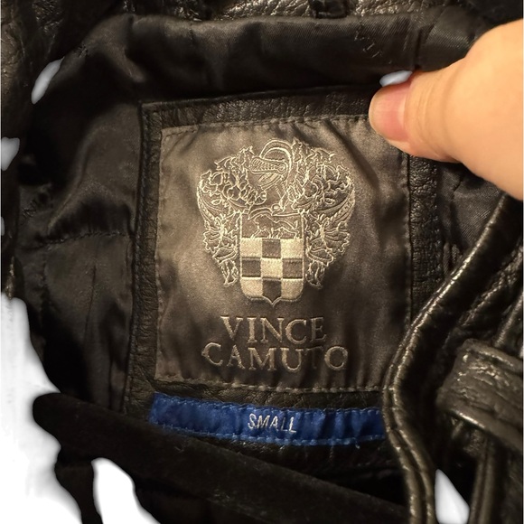 Vince Camuto Mens Motorcycle Jacket Leather - Picture 7 of 13